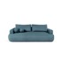 BONAMI SELECTION Plava sklopiva sofa od bouclé tkanine 247 cm Quinoa, 247x110x91 cm