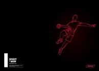 TARGET Bilježnica Sport A4, geometrija, 54 lista, meki uvez