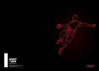 TARGET Bilježnica Sport A4, geometrija, 54 lista, meki uvez