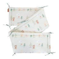 ROBA Pamučna ograda za dječji krevet 170 cm Woodland Buddies, svijetlo zelena