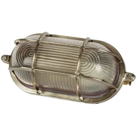 Vanjska ovalna zidna svjetiljka E27 max. 60 W, brušeni krom