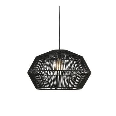 LIGHT & LIVING Mat crna stropna svjetiljka ø 49 cm Deya