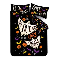 CATHERINE LANSFIELD Posteljina Halloween Trick or Treat za krevet za jednu osobu 135x200 cm Crna