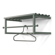  SPINDER DESIGN Zelena/siva metalna zidna vješalica s policom Marco