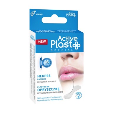 ACTIVEPLAST Flasteri za herpes prozirni, 16 kom