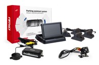 AMIO Parking senzori, 4 kom, crni, za kAMIOne, TFT02 4,3'' zaslon, buzzer, HD-315-LED kamera za rikverc