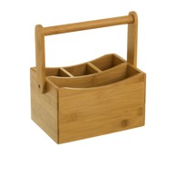 CASA SELECCIÓN Stalak od bambusa za pribor za jelo Bamboo