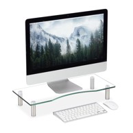 NORTHIX Stakleni stalak za monitor s podesivom visinom