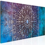 Slika Center (iz pet dijelova) Narrow Blue 225x90