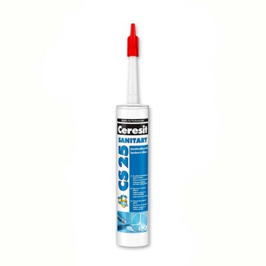 CERESIT Silikon Sanitary CS25, 300 ml, sivi