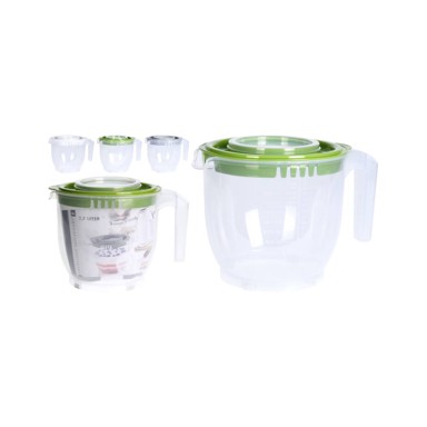 Posuda za miješanje s 2 poklopca 2200 ml