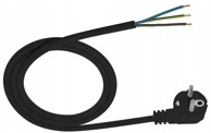 PLASTROL Spojni kabel s kutnim utikačem 3x1 5 mm² 1 5 m E+20-010, crna