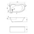 AQUAART Kada Elegant akrilna 170L/O 1700x900x585 cm