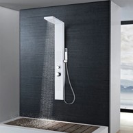 Panel Sustav za Tuširanje Aluminijski Mat bijeli