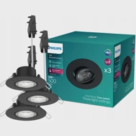 PHILIPS Cilantro ugradbeni led reflektor step dim 070 5w 2700k crna 3pk
