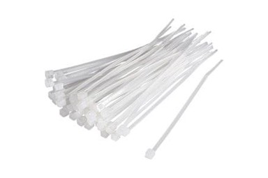EURO TOOLS Vezne trake V24021, 875 × 13 mm, 100 kom, bijele