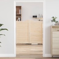 Okretna vrata s rešetkama 1 par 90x100 cm puno drvo bor