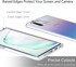 Maskica za Samsung Galaxy Note 10, silikonska, s bijelim okvirom, prozirna