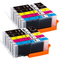 TISKAJPOTCENI Zamjenska tinta Canon PGI-580PGBK + CLI-581 komplet / Pixma TR7550, TR8550, TS6150, TS6151, TS8150, TS8151, TS8152, TS9150, TS9155, crna, cijan, magenta, žuta