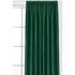 FILUMI Zelena zavjesa za djelomično zamračenje od samta 530x250 cm Velto