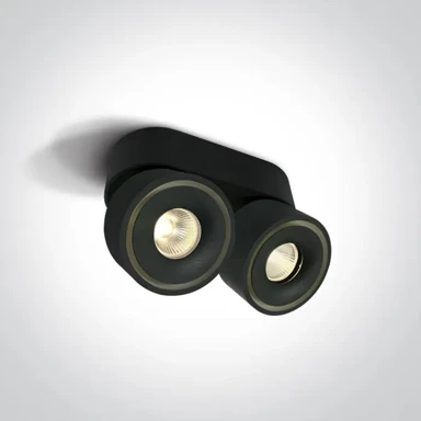 Podesivi stropni LED reflektor 2 x 8 W CCT, crni