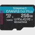 KINGSTON Memorijska kartica microSDXC Canvas Go Plus, 256GB, crna, UHS-I, U3, Class 10, V30, A2