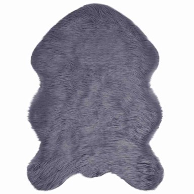 Tepih lažni ovčji, antracit 60 x 90 cm, poliester