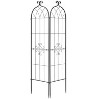 VEVOR Vrtna rešetka za penjačice 180 x 52,5 cm, crna