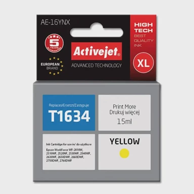 ACTIVEJET Tinta AE-16YNX, zamjena za Epson 16XL T1634, supreme, 15 ml, žuta