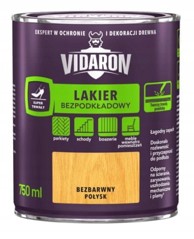 VIDARON Bezbojni lak za drvo bez temeljnog premaza, 0,75 l