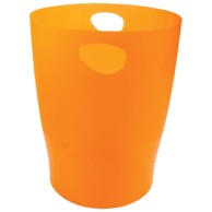 EXACOMPTA Koš za smeće pp 15L Ecobin, prozirno narančasti
