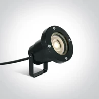 Reflektor sa šiljkom, GU10, 6W, IP65, 100–240V, crni, DM67202G/B