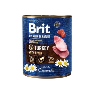 BRIT Premium by Nature puretina s jetrom, konzerva 800 g