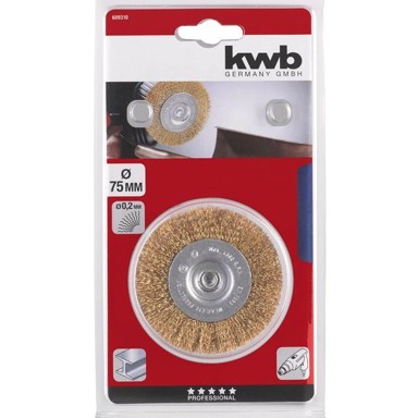 KWB Lončasta mesing brusna četka 75mm