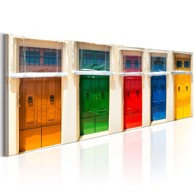 Slika Colourful Doors 120x40