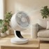 Ventilator s LED zaslonom, tihi ventilator, 111,7 x 35,4 x 23,8 cm, bijela