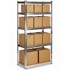 HUMBERG Metalna polica za odlaganje HR-853, 183 x 90 x 40 cm, srebrna