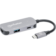 MANHATTAN Docking stanica 190299 USB 3.2 Gen 1 Type-C, srebrna