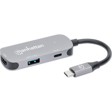 MANHATTAN Docking stanica 190299 USB 3.2 Gen 1 Type-C, srebrna