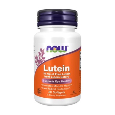 NOW Lutein, 10 mg, 60 mekih kapsula