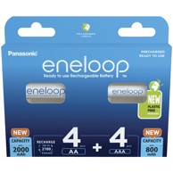 PANASONIC Baterija ENELOOP KOMBIPACK 4xAA + 4xAAA AKKUS BK-KJMCDE44E