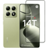 Kaljeno staklo za Xiaomi 14T / Xiaomi 14T Pro, 3D, s crnim okvirom
