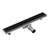 LAVEO Linearni odvod 80 cm, kružni tok, crni