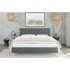 ROPEZ Tapecirani Krevet Tina 90x200 cm s podnicom, tamno sivi