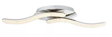 Stropna svjetiljka Nabro, 75x20 cm, LED, IP20, srebrna