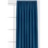 FILUMI Plava zavjesa za djelomično zamračenje od samta 530x300 cm Velto