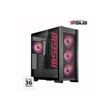 MSGW Stolno računalo Gamer a367 / AMD Ryzen 9 7900X, 32GB, 2TB SSD, GeForce RTX 5070 Ti, FreeDOS