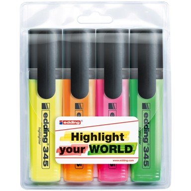 EDDING Marker Signir 345/4, 4 boje