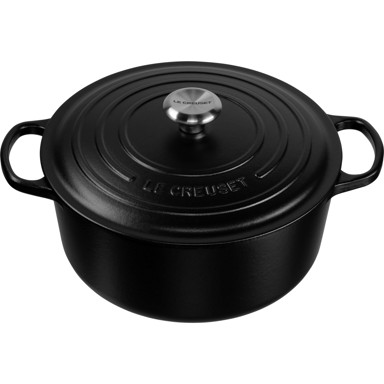 LE CREUSET Okrugla posuda za pečenje Signature 30 cm crna