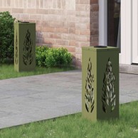 Solarna LED svjetlost za stazu 2 pcs Maslinasto zelena